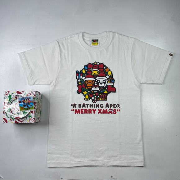 BAPE 2014 X-MAS T-Shirt with Present Box – Size Small - Picture 2 of 11